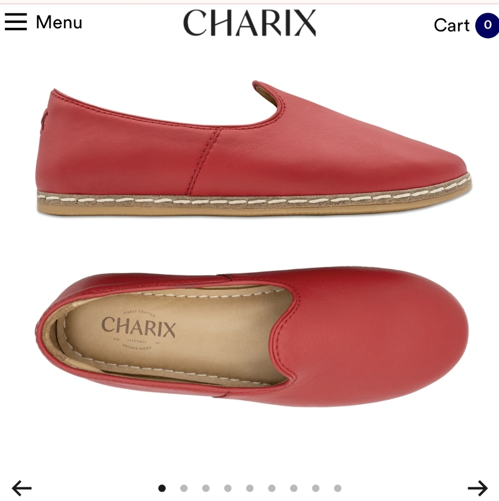 Charix Red Slip On Shoes Excellent Condition - Picture 8 of 15